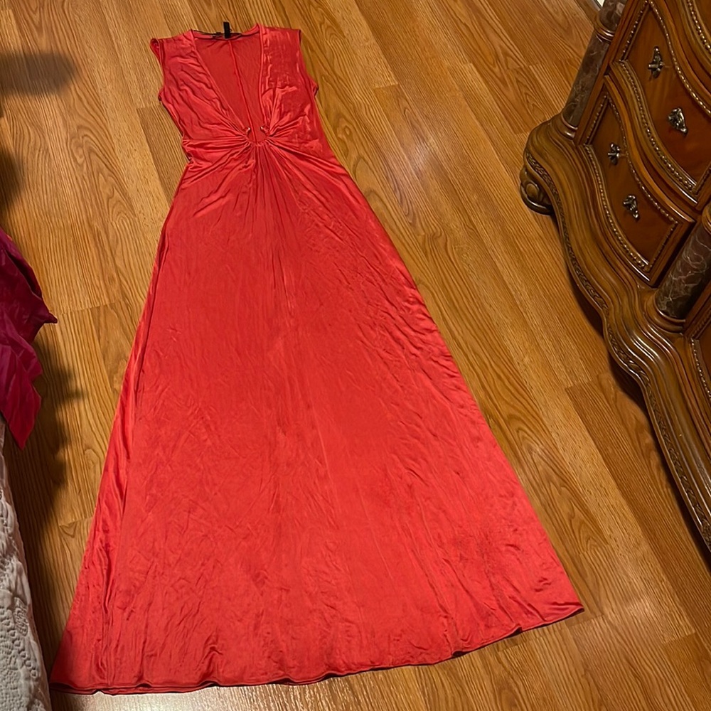 BCBGMAXAZRIA Coral Maxi Dress - Size XS (Preowned)